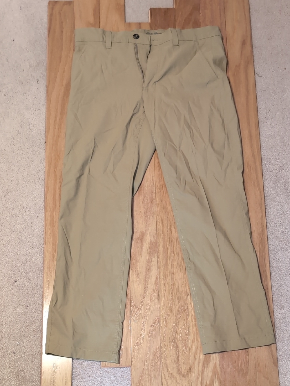 Eddie Bauer Travex Men's Khaki Chino Pants - Light Tan 34x30